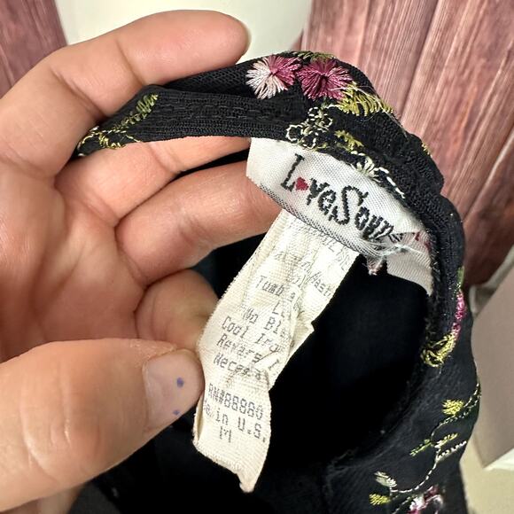 VTG Y2K Love Soup Womens Lace Babydoll Dress Floral Embroidered Size Medium M - Picture 8 of 8